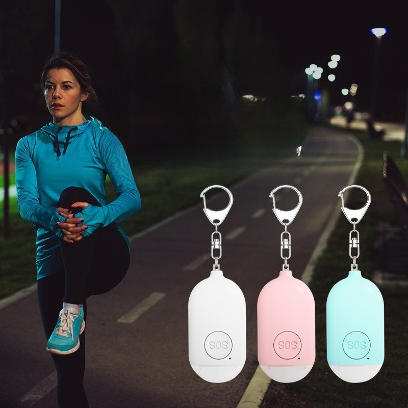 Personal Alarm Keychain - Alarme de sécurité personnelle rechargeable avec