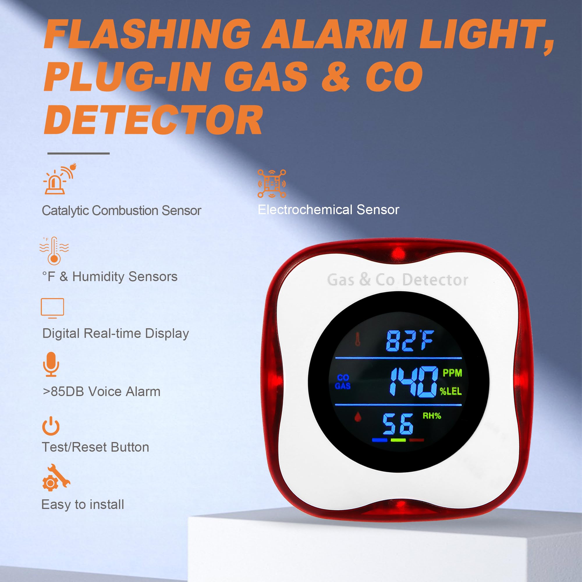 Détecteurs combinés de gaz et  - Co Detector Plug avis et prix
