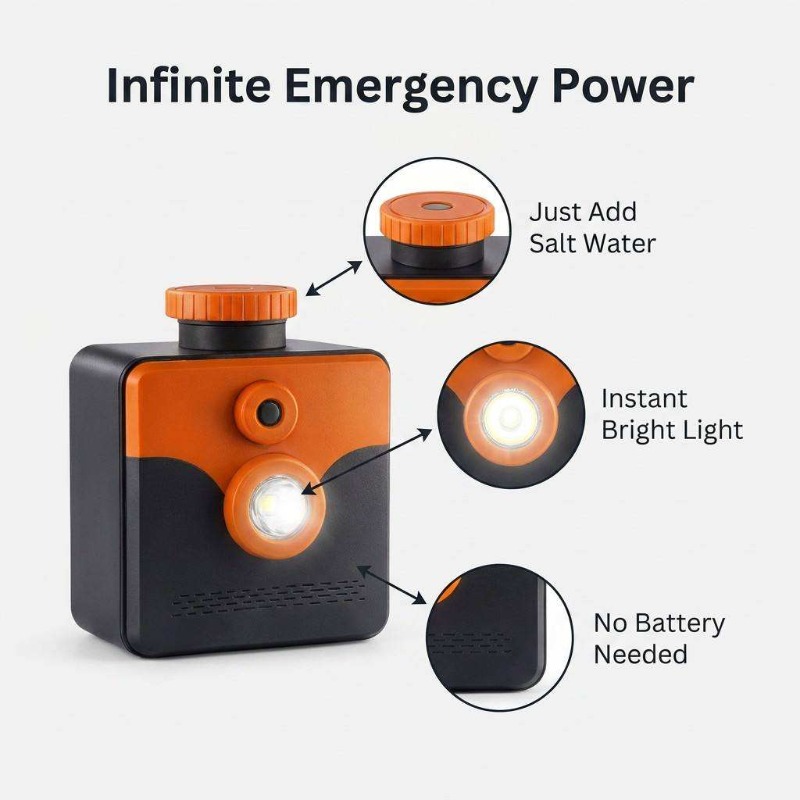 Lampe à eau salée, lampe de se - Power Outage Light avis et prix